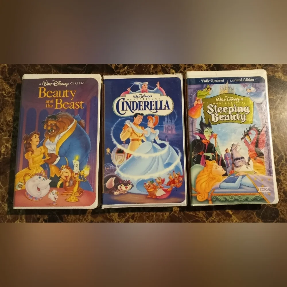 Disney Princess Bundle VHS Tapes
